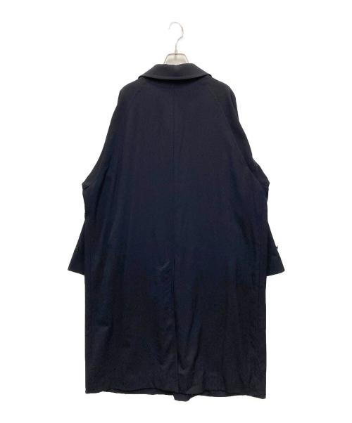 Aquascutum（アクアスキュータム）Aquascutum (アクアスキュータム) JOURNAL STANDARD (ジャーナルスタンダード) EX WOOL GABARDINE BALMACHAN COAT ネイビー サイズ:38の古着・服飾アイテム