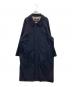Aquascutum（アクアスキュータム）の古着「EX WOOL GABARDINE BALMACHAN COAT」｜ネイビー