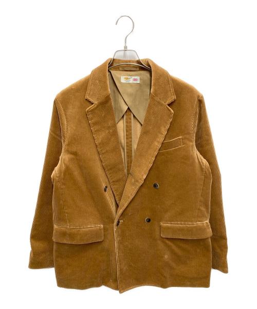 JOURNAL STANDARD relume（ジャーナルスタンダード レリューム）JOURNAL STANDARD relume (ジャーナルスタンダード レリューム) Brisbane moss 8W コーデュロイダブルジャケット ブラウン サイズ:Mの古着・服飾アイテム