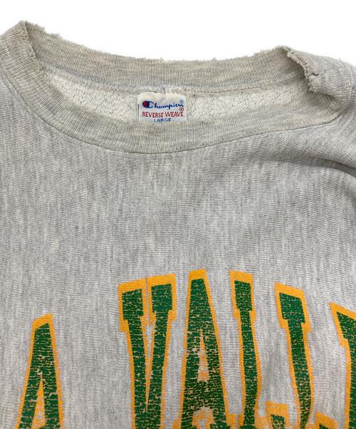 Champion REVERSE WEAVE（チャンピオン リバース ウィーブ）Champion REVERSE WEAVE (チャンピオン リバース ウィーブ) カレッジクルネックスウェット グレー サイズ:Lの古着・服飾アイテム