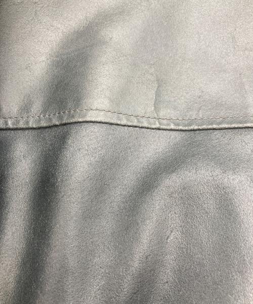 adidas（アディダス）adidas (アディダス) レザージャケット グレー×ブラック サイズ:SIZE XOの古着・服飾アイテム