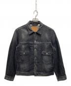 LEVI'S×BIOTOPリーバイス×ビオトープ）の古着「別注後染め2ndタイプ デニムジャケット」｜ブラック