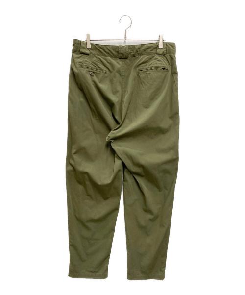 NIGEL CABOURN（ナイジェルケーボン）NIGEL CABOURN (ナイジェルケーボン) PLEATS WIDE PANT オリーブ サイズ:36の古着・服飾アイテム