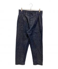 NIGEL CABOURN（ナイジェルケーボン）の古着「デニムカーゴパンツ」｜インディゴ