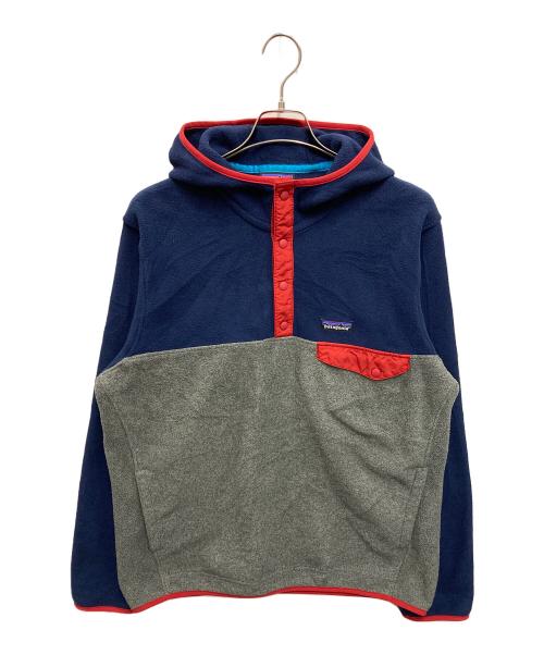Patagonia（パタゴニア）Patagonia (パタゴニア) Synchilla Snap-T Hoody ネイビー×グレー サイズ:Mの古着・服飾アイテム