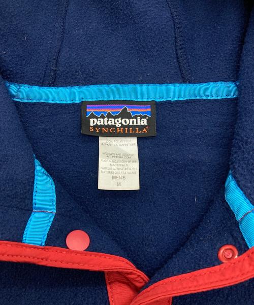 Patagonia（パタゴニア）Patagonia (パタゴニア) Synchilla Snap-T Hoody ネイビー×グレー サイズ:Mの古着・服飾アイテム