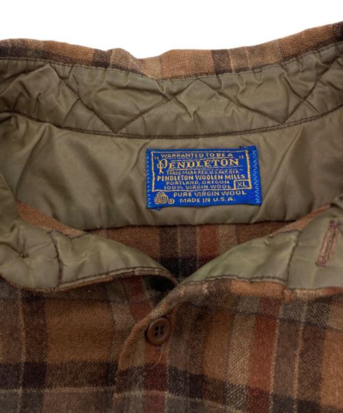 PENDLETON（ペンドルトン）PENDLETON (ペンドルトン) 【古着】チェックボードシャツ ブラウン サイズ:XLの古着・服飾アイテム