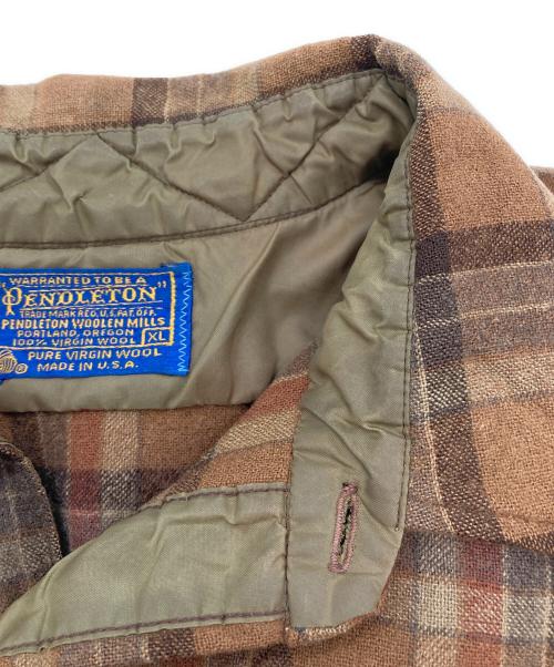 PENDLETON（ペンドルトン）PENDLETON (ペンドルトン) 【古着】チェックボードシャツ ブラウン サイズ:XLの古着・服飾アイテム