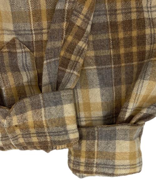 PENDLETON（ペンドルトン）PENDLETON (ペンドルトン) 【古着】チェックボードシャツ ベージュ サイズ:Lの古着・服飾アイテム