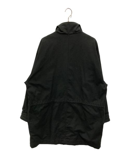 CALEE（キャリー）CALEE (キャリー) ヴィンテージ サテンバック ミリタリーコート ブラック サイズ:Lの古着・服飾アイテム