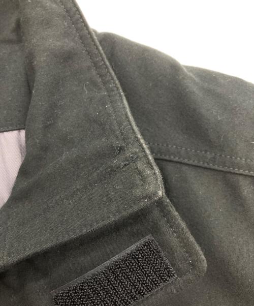 CALEE（キャリー）CALEE (キャリー) ヴィンテージ サテンバック ミリタリーコート ブラック サイズ:Lの古着・服飾アイテム