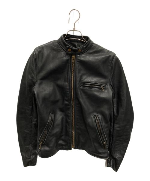 VANSON（バンソン）VANSON (バンソン) シングルライダースジャケット ブラック サイズ:SIZE 36の古着・服飾アイテム