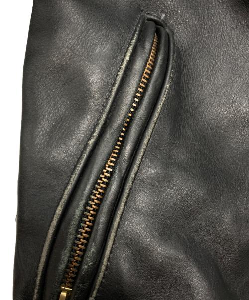 VANSON（バンソン）VANSON (バンソン) シングルライダースジャケット ブラック サイズ:SIZE 36の古着・服飾アイテム