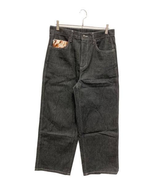 ANTIMID（アンチミッド）ANTIMID (アンチミッド) ブラックデニムパンツ インディゴ サイズ:Lの古着・服飾アイテム