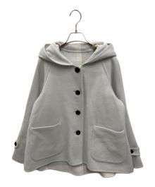 BLUE LABEL CRESTBRIDGE（ブルーレーベルクレストブリッジ）の古着「チェックリバーシブルコート」｜グレー
