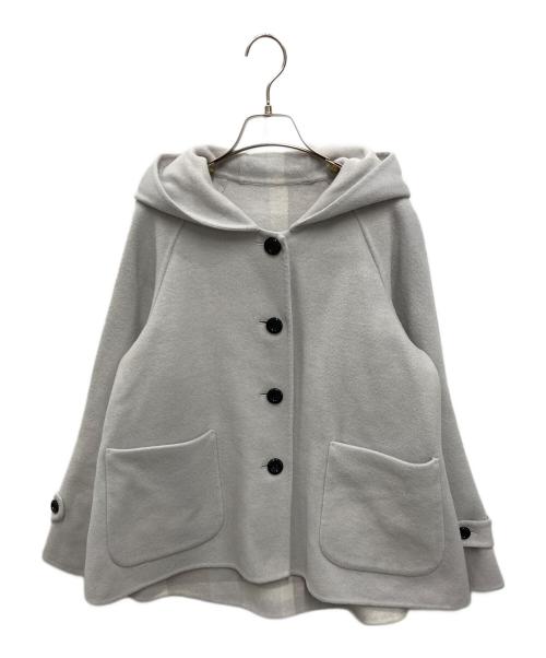 BLUE LABEL CRESTBRIDGE（ブルーレーベルクレストブリッジ）BLUE LABEL CRESTBRIDGE (ブルーレーベルクレストブリッジ) チェックリバーシブルコート グレー サイズ:38の古着・服飾アイテム