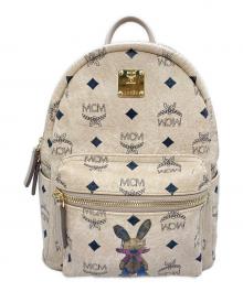 MCM（エムシーエム）の古着「クラシック ラビット ヴィセトス ミニ バックパック」｜ベージュ