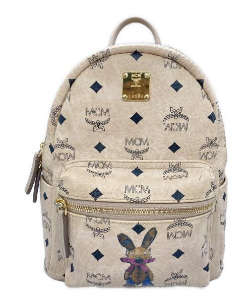 MCM（エムシーエム）MCM (エムシーエム) クラシック ラビット ヴィセトス ミニ バックパック ベージュの古着・服飾アイテム