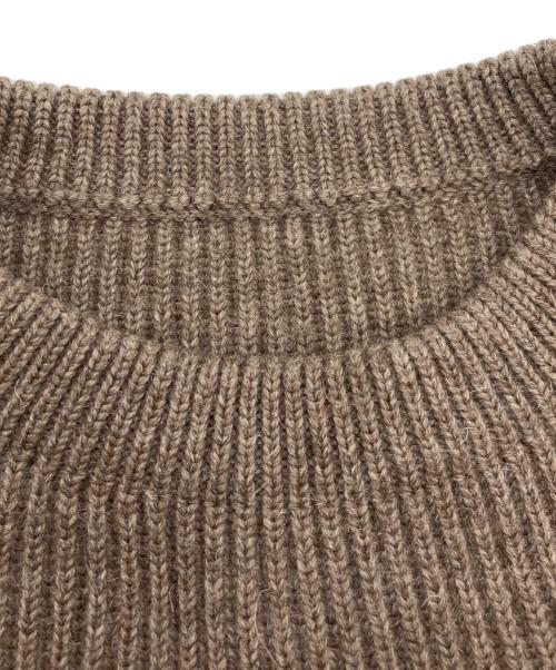 ANDERSEN-ANDERSEN（アンデルセン アンデルセン）Andersen-Andersen (アンデルセン アンデルセン) ウール リブニット ブラウン サイズ:Sの古着・服飾アイテム