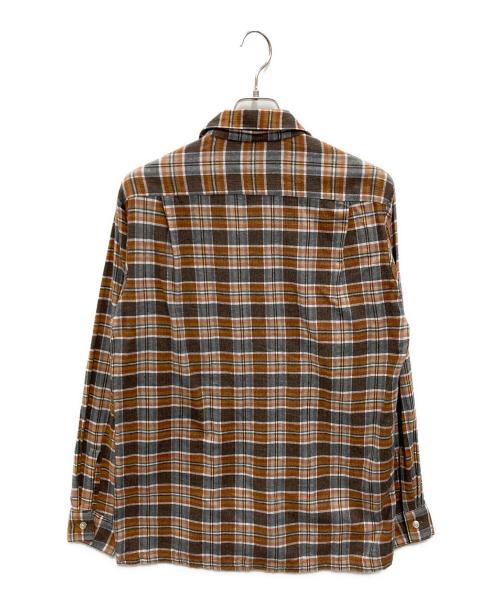 ARROW（アロー）ARROW (アロー) 【古着】チェックオープンカラーシャツ ブラウン サイズ:14 1/2の古着・服飾アイテム
