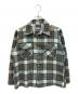 PENDLETON（ペンドルトン）の古着「【古着】オープンカラーボードシャツイ」｜ブルー×アイボリー