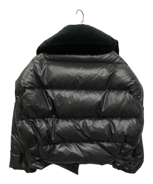 COMME des GARCONS tricot（コムデギャルソントリコ）COMME des GARCONS tricot (コムデギャルソントリコ) ベロア切替ダウンジャケット ブラック サイズ:不明の古着・服飾アイテム