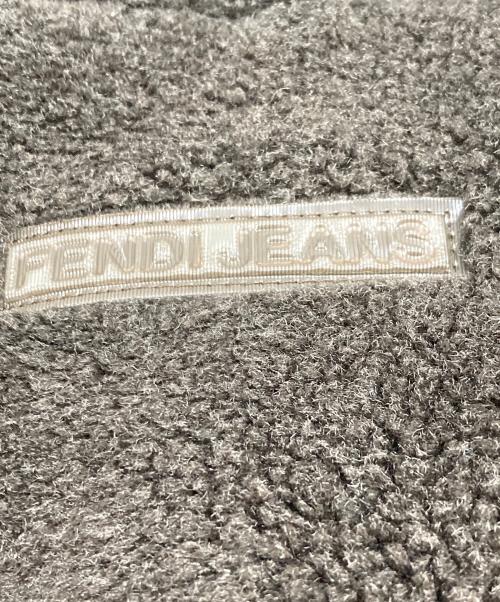 FENDI JEANS（フェンディ ジーンズ）FENDI jeans (フェンディ ジーンズ) ボアジャケット ブラウン サイズ:SIZE 38の古着・服飾アイテム