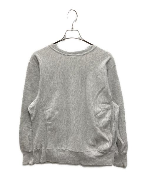 Champion REVERSE WEAVE（チャンピオン リバース ウィーブ）Champion REVERSE WEAVE (チャンピオン リバース ウィーブ) 三段プリント スウェット グレー サイズ:Lの古着・服飾アイテム