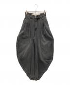 PRANK PROJECTプランクプロジェクト）の古着「Drape Denim Pants」｜ブラック