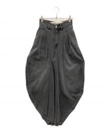 PRANK PROJECT（プランクプロジェクト）の古着「Drape Denim Pants」｜ブラック
