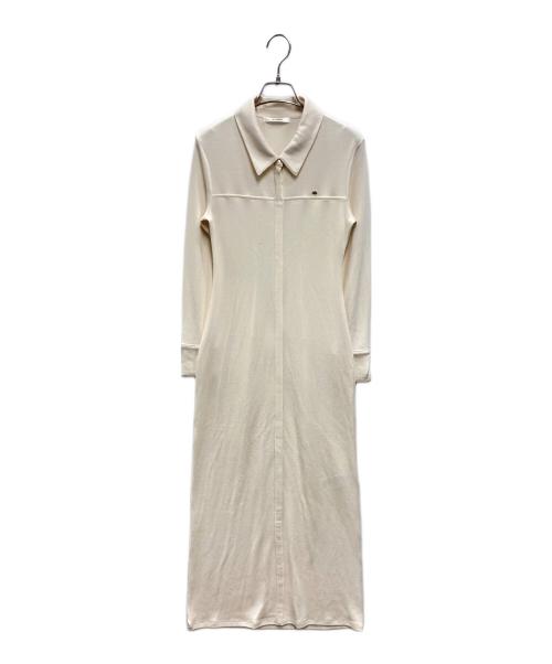 Snidel（スナイデル）Snidel (スナイデル) コットンモダールポロロングワンピース アイボリー サイズ:FREE 未使用品の古着・服飾アイテム