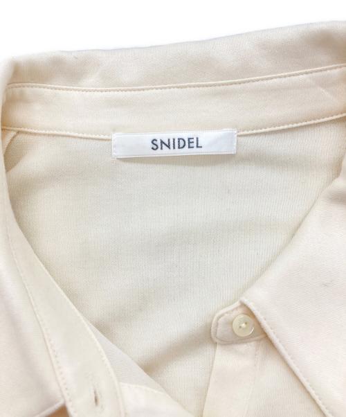 Snidel（スナイデル）Snidel (スナイデル) コットンモダールポロロングワンピース アイボリー サイズ:FREE 未使用品の古着・服飾アイテム