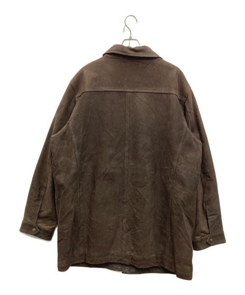 L.L.Bean（エルエルビーン）L.L.Bean (エルエルビーン) レザーコート ブラウン サイズ:XXLの古着・服飾アイテム