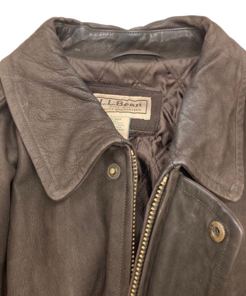 L.L.Bean（エルエルビーン）L.L.Bean (エルエルビーン) レザーコート ブラウン サイズ:XXLの古着・服飾アイテム