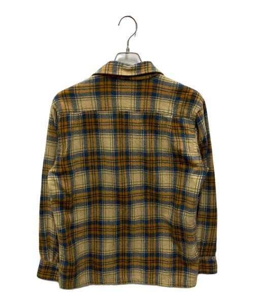 Woolshire（ウールシャイア）WOOLSHIRE (ウールシャイア) チェック ボードシャツ ブラウン サイズ:不明の古着・服飾アイテム