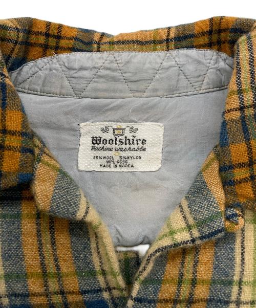 Woolshire（ウールシャイア）WOOLSHIRE (ウールシャイア) チェック ボードシャツ ブラウン サイズ:不明の古着・服飾アイテム