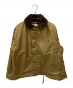 waiperワイパー）の古着「U.S.NAVY N-1 デッキジャケット」｜カーキ