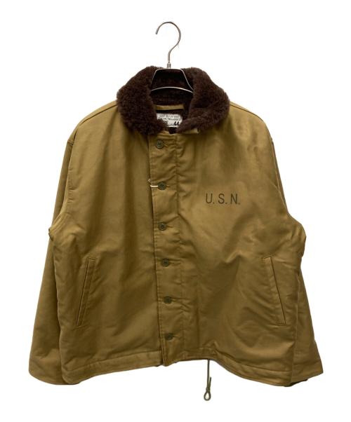 waiper（ワイパー）WAIPER (ワイパー) U.S.NAVY N-1 デッキジャケット カーキ サイズ:44の古着・服飾アイテム