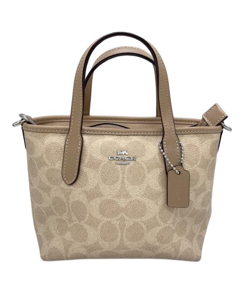 COACH（コーチ）COACH (コーチ) シティ ミニ トート バッグ ベージュの古着・服飾アイテム