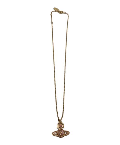 Vivienne Westwood（ヴィヴィアンウエストウッド）Vivienne Westwood (ヴィヴィアンウエストウッド) オーブネックレス ゴールドの古着・服飾アイテム