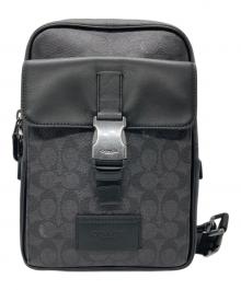 COACH（コーチ）の古着「レザーショルダーバッグ」｜ブラック