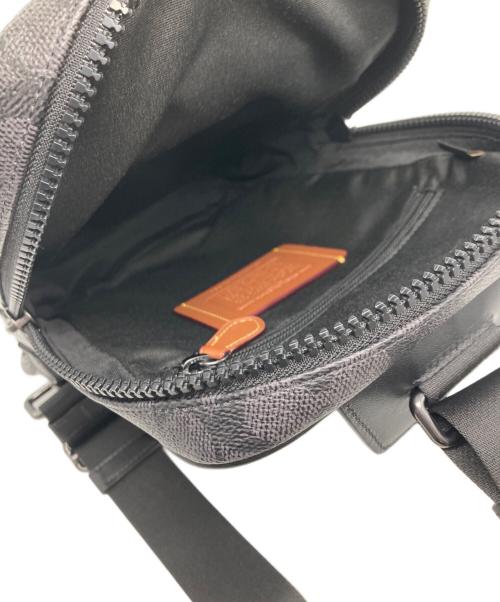 COACH（コーチ）COACH (コーチ) レザーショルダーバッグ ブラックの古着・服飾アイテム