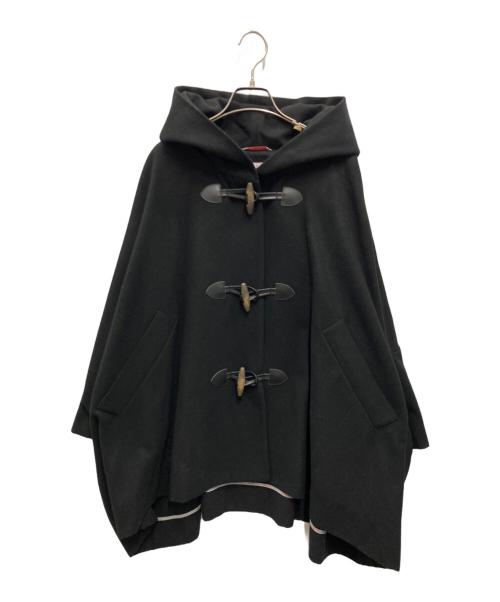 Vivienne Westwood（ヴィヴィアンウエストウッド）Vivienne Westwood (ヴィヴィアンウエストウッド) ダッフルポンチョコート ブラック サイズ:	SIZE 2の古着・服飾アイテム