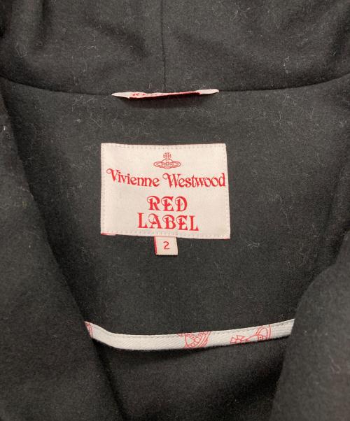 Vivienne Westwood（ヴィヴィアンウエストウッド）Vivienne Westwood (ヴィヴィアンウエストウッド) ダッフルポンチョコート ブラック サイズ:	SIZE 2の古着・服飾アイテム