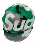 SUPREMEシュプリーム）の古着「CAMO BIG LOGO BEANIE」｜グリーン