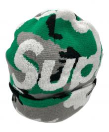 SUPREME（シュプリーム）の古着「CAMO BIG LOGO BEANIE」｜グリーン