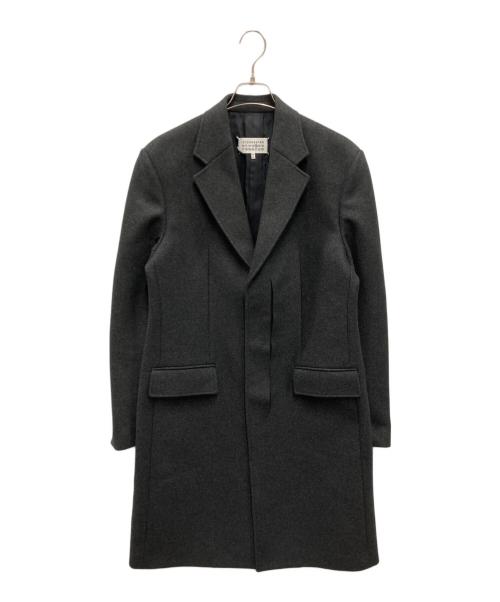 Maison Margiela（メゾンマルジェラ）Maison Margiela (メゾンマルジェラ) ウールチェスターコート ブラック サイズ:46の古着・服飾アイテム