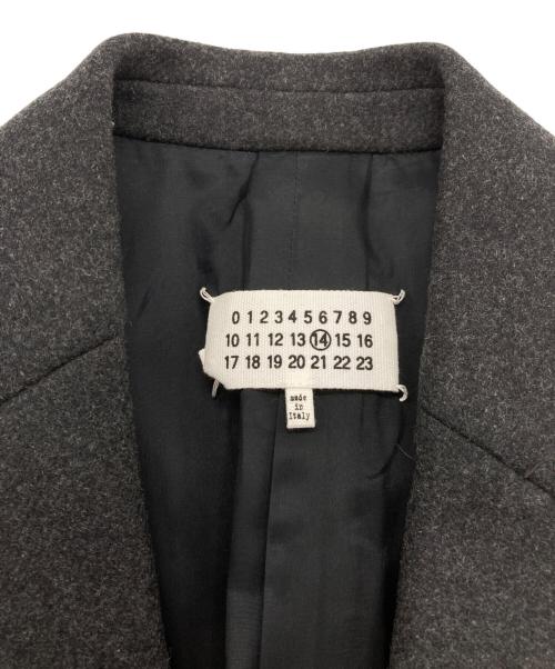 Maison Margiela（メゾンマルジェラ）Maison Margiela (メゾンマルジェラ) ウールチェスターコート ブラック サイズ:46の古着・服飾アイテム