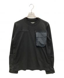 sacai（サカイ）の古着「SPORTS MIX L/S T-SHIRT」｜ブラック