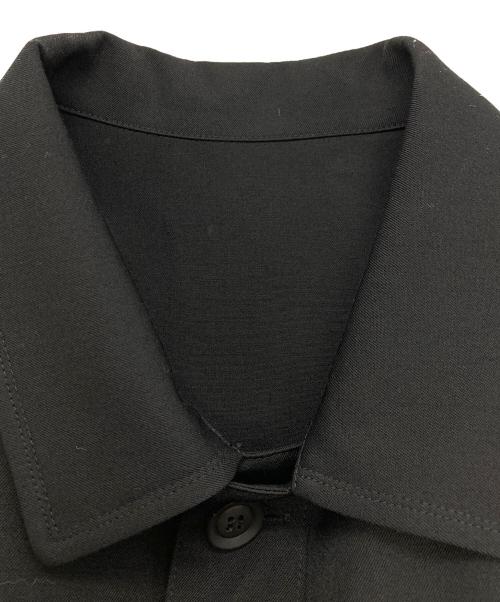 Yohji Yamamoto pour homme（ヨウジヤマモト プールオム）Yohji Yamamoto pour homme (ヨウジヤマモト プールオム) シワギャバトッパーシャツ ブラック サイズ:3の古着・服飾アイテム